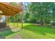 Enjoy a spacious backyard and shade from the trees, perfect for playing or entertaining at 113 Hitchcock Dr, Villa Rica, GA 30180