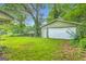 Detached garage with ample space nestled in a lush, green backyard at 1189 E Fayetteville Rd, Riverdale, GA 30296