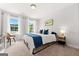 Cozy bedroom featuring two large windows, a comfortable bed, and stylish decor at 1316 Willamette Way, Marietta, GA 30008