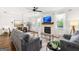 Inviting living room and dining area with a cozy fireplace, plush seating, and natural light at 1316 Willamette Way, Marietta, GA 30008