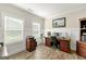 Bright home office with two large windows and hardwood style floors at 3735 Westhaven Dr, Cumming, GA 30040
