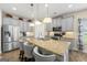 Updated kitchen with stainless appliances, light gray cabinets, and a spacious center island at 3735 Westhaven Dr, Cumming, GA 30040
