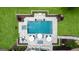 Aerial view of an in-ground pool, jacuzzi, and multiple seating areas at 2101 Thomas Rd, Canton, GA 30115