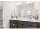 Beautiful bathroom featuring double vanity, modern fixtures, and neutral color palette at 3088 Hidden Falls Dr, Buford, GA 30519