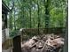 Outdoor wooden deck needing repairs with trees in the background at 372 Nalley Dr, Stone Mountain, GA 30087