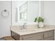 Elegant bathroom featuring a granite countertop and modern fixtures at 2689 Spring Rock Ne Ct, Roswell, GA 30075