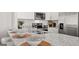 Modern kitchen featuring stainless steel appliances, granite counters and breakfast bar at 2810 Georgia Aster Nw Way # 6, Atlanta, GA 30318