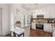 Modern kitchen with stainless steel appliances, granite countertops, and a breakfast bar at 1911 Stancrest Nw Trce, Kennesaw, GA 30152