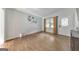 Bright living room featuring hardwood floors, natural light, and neutral paint at 222 Bishop Ne Dr, Marietta, GA 30060