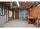 Unfinished basement workshop area with work bench at 2110 Waterloo Cir, Lawrenceville, GA 30043