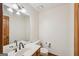 Cozy half bathroom with classic fixtures and finishes at 2110 Waterloo Cir, Lawrenceville, GA 30043