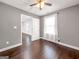 Bedroom with a ceiling fan and hardwood floors at 644 Albert Nw St, Atlanta, GA 30318