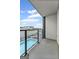 Balcony overlooks the complex swimming pool and outdoor recreation area at 1280 W Peachtreestreetsuffix=Street Nw # 808, Atlanta, GA 30309
