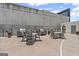Rooftop outdoor kitchen and dining area with grills and seating at 1280 W Peachtreestreetsuffix=Street Nw # 808, Atlanta, GA 30309
