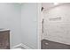 Contemporary bathroom offers a tiled shower with a built-in niche at 1349 Heather Cir, Riverdale, GA 30296