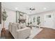 Inviting living room with a cozy fireplace, stylish furniture, and elegant decor at 1675 White Oak Way, Decatur, GA 30032