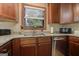 A modern kitchen sink area featuring granite countertops, stainless steel appliances, and a window view at 4920 Tremont Ne Dr, Marietta, GA 30066