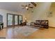 Comfortable living room with vaulted ceilings, ample seating, and backyard views at 4920 Tremont Ne Dr, Marietta, GA 30066