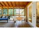 Relaxing screened porch with comfortable seating, a dining area, and a view of the outdoors at 2985 Westbury Dr, Decatur, GA 30033