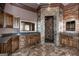 Elegant bathroom with a walk-in shower and double vanity at 297 Collegiate Dr, Powder Springs, GA 30127