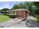 Brick ranch style home with a well-maintained lawn and driveway at 135 5Th Ave, Jonesboro, GA 30236