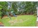 Spacious backyard with lush green lawn and a playset, perfect for outdoor activities at 3506 Billingsley Dr, Marietta, GA 30062