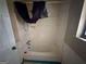Basic shower stall with some curtains inside a functional full bathroom at 718 Hardy Way, Hiram, GA 30141
