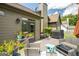 Back patio deck with outdoor furniture and decorations; perfect for relaxing and enjoying the outdoors at 1511 Rocky Knoll Ln, Dacula, GA 30019