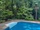In-ground pool with ladder and lush landscaping at 149 Crown Oaks Dr, Stockbridge, GA 30281