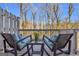 Charming outdoor balcony seating, creating an ideal space to unwind with beautiful backyard views at 420 Heritage Park Nw Trce # 22, Kennesaw, GA 30144