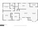 Detailed floor plan showcasing the layout of the home, including the kitchen, bedrooms, living room, and bathrooms at 2522 Frost Sw Dr, Marietta, GA 30008