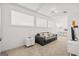 Bright living room with gray sofa, carpet, and modern white furniture at 1271 Mackintosh Nw Park # 30, Atlanta, GA 30318