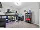 Bedroom featuring a loft bed, desk and dark colors at 264 Line Creek Cir, Sharpsburg, GA 30277