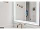 Close up of modern bathroom lighting and fixtures at 698 Eustace Se St, Atlanta, GA 30315