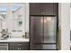 Kitchen with stainless steel refrigerator and ample counter space with stainless steel appliances at 698 Eustace Se St, Atlanta, GA 30315