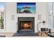 Cozy living room features a modern fireplace, hardwood floors, and a contemporary entertainment center at 698 Eustace Se St, Atlanta, GA 30315