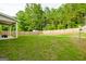 Expansive backyard featuring a wooden fence and lush greenery is ideal for play and privacy at 232 Shelton Cir, Temple, GA 30179