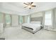 Expansive main bedroom with tray ceiling, light gray walls and carpet and lots of natural light at 232 Shelton Cir, Temple, GA 30179