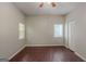Neutral bedroom with hardwood floors and closet at 5341 Terrytown Ln, Lithonia, GA 30038