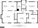 Floor plan showing living room, kitchen, dining area, bedroom, bath dimensions on first floor at 5341 Terrytown Ln, Lithonia, GA 30038