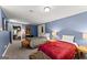 Comfortable bedroom with two beds and warm lighting, ideal for guests or Gathering members at 1572 Azalea Dr, Lawrenceville, GA 30043
