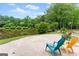 Scenic lake view with sandy beach and colorful Adirondack chairs, perfect for relaxing outdoors at 1572 Azalea Dr, Lawrenceville, GA 30043