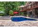 Stunning pool area with a nearby hot tub and a covered patio, perfect for relaxation and entertainment at 1572 Azalea Dr, Lawrenceville, GA 30043