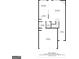 Detailed floor plan of the first level, with kitchen, living room, bath, and garage at 513 Shadow Valley Ct, Lithonia, GA 30058