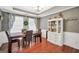 Dining room with antler decoration and china cabinet at 950 Besse Way, Locust Grove, GA 30248