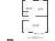 Floorplan of the second floor featuring a dining area, kitchen, and living room at 5207 Shawn Ln, Stone Mountain, GA 30088
