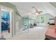 Bright bedroom features vaulted ceilings, ample natural light and a charming loft bed at 1788 River Bluff Vw, Duluth, GA 30097