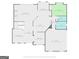 Detailed first floor plan of the home showing layout of living spaces, kitchen, dining, and garage at 1788 River Bluff Vw, Duluth, GA 30097