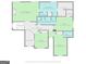 Upstairs floor plan showcases the primary bedroom, bathrooms, and additional bedrooms with closet locations at 1788 River Bluff Vw, Duluth, GA 30097