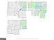 Detailed floor plans showcase the layout of this multi-story home design at 1788 River Bluff Vw, Duluth, GA 30097